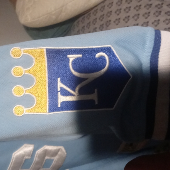 Bo Jackson Kansas City Royals jersey#16 Carolina blue&white. Mitchell&Ness1980 - Picture 2 of 9